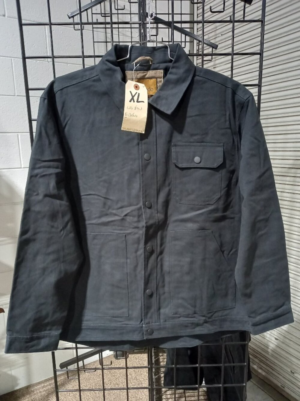 Men's Concealed Carry Flannel Lined Canvas Shirt Jacket | XL
